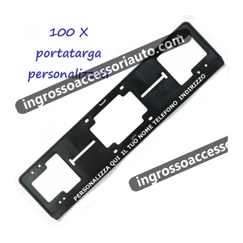 100 Porta targa posteriore in plastica PS personalizzati